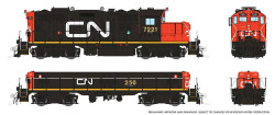 Rapido Trains Inc HO 41518 DCC/ESU LokSound V5 Equipped EMD GP9rm Mother & Powered Slug Set Canadian National Late 'Large Noodle Logo' CN #7221 + #256