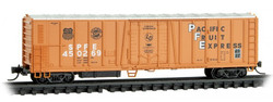 Micro Trains Line N 081 00 051 PC&F Class R-70-13 Steel Mechanical Reefer No Roofwalk Pacific Fruit Express SPFE #450269