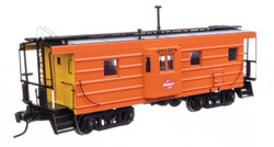 WalthersProto HO 920-103653 Milwaukee Road Rib Sided Caboose  Milwaukee Road w/Oil Stove MILW #991918