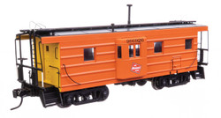 WalthersProto HO 920-103654 Milwaukee Road Rib Sided Caboose  Milwaukee Road w/Oil Stove MILW #991926