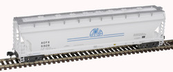 Atlas Master N 50006079 ACF Pressureaide Centerflow Covered Hopper OMYA 'Short Stripes Scheme' ACFX #51066