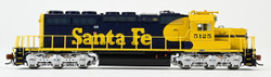 ScaleTrains Rivet Counter N SXT39370 DCC Ready EMD SD40-2 Locomotive Santa Fe 'As Delivered Lettering' ATSF #5130