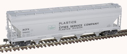 Atlas Master Plus HO 20007372 ACF 5250 Covered Hopper Cities Service Company ACFX #54876