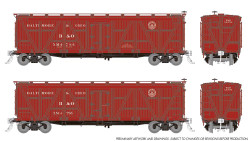 Rapido Trains Inc HO 177206 FGE R7 Reefer FGE - B&O - 2-Pack