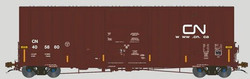 Aurora Miniatures HO 317015 Transcona Shops 50' Plate F Boxcar Canadian National 2004 Version w/ Stripes CN #405915
