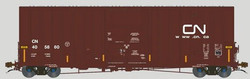 Aurora Miniatures HO 317016 Transcona Shops 50' Plate F Boxcar Canadian National 2004 Version w/ Stripes CN #405926