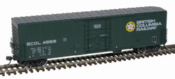 Atlas HO 20006535 NSC 50' Newsprint Plug-Door Boxcar British Columbia Railway 'Dogwood Logo' BCOL #4696