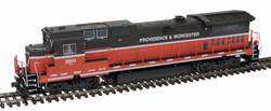 Atlas Master Silver Series HO 10004301 DCC Ready GE Dash 8-39B Locomotive w/ Front & Rear Ditchlights Providence & Worcester #3905