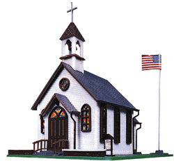 Walthers Life-Like SceneMaster HO 433-1350 Town Church - Kit