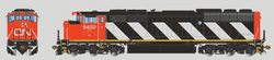 Aurora Miniatures HO AUR110501 DCC/ESU LokSound 5 Equipped GMDD SD50F Diesel Locomotive Canadian National 'Stripes' CN #5400