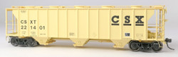 Tangent Scale Models HO 35161-02 Pullman-Standard 2929 Covered Hopper CSX 'Repaint 1989' CSXT #221070