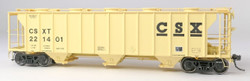 Tangent Scale Models HO 35161-10 Pullman-Standard 2929 Covered Hopper CSX 'Repaint 1989' CSXT #221604