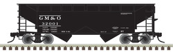 Atlas Trainman HO 20007433 Offset-Side 2-Bay Open Hopper Gulf, Mobile & Ohio GM&O #32001