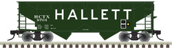 Atlas Trainman HO 20007442 Offset-Side 2-Bay Open Hopper Hallett HCTX #9704