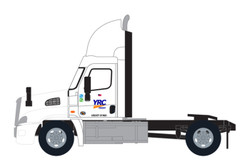 Trainworx N 42590-05 Freightliner Cascadia Raised-Roof 2-Axle Semi Tractor YRC Freight #5