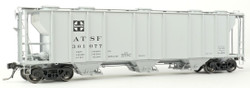 Tangent Scale Models HO 35010-02 PS-2 3215CuFt Covered Hopper Atchison, Topeka & Santa Fe 'Delivery Gray 11-1959 GA-119' ATSF #301025