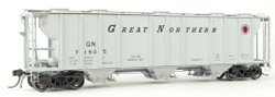 Tangent Scale Models HO 35011-01 PS-2 3215CuFt Covered Hopper Great Northern 'Delivery Gray 2-1960' GN #71502