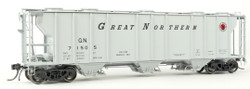 Tangent Scale Models HO 35011-10 PS-2 3215CuFt Covered Hopper Great Northern 'Delivery Gray 2-1960' GN #71551