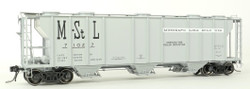 Tangent Scale Models HO 35012-06 PS-2 3215CuFt Covered Hopper Minneapolis and St. Louis 'Delivery Gray 11-1958' M&StL #71025
