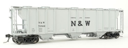 Tangent Scale Models HO 35013-12 PS-2 3215CuFt Covered Hopper Norfolk and Western 'Delivery Gray HC13 5-1961' NW #71598