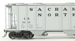 Tangent Scale Models HO 35014-06 PS-2 3215CuFt Covered Hopper Sacramento Northern 'Delivery Gray 5-1959' SN #5020