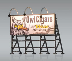 Woodland Scenics HO JP5795 Just Plug Billboards - Wise Tobacco Co.