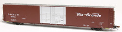 ScaleTrains Rivet Counter HO SXT39064 Thrall 86' High-Cube Double-Plug-Door Boxcar with Roofwalk Rio Grande D&RGW #63924