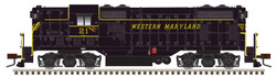Atlas Classic Silver HO 10003940 DCC Ready EMD GP7 Locomotive Western Maryland WM #21