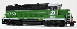 ScaleTrains Rivet Counter HO SXT40940 DCC Ready EMD GP39E Burlington Northern/White Face/Strobe Lights BN #2774