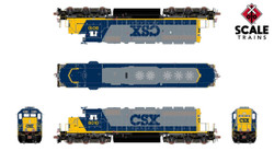 ScaleTrains Rivet Counter HO SXT40769 DCC/ESU Loksound 5 Equipped EMD SD40-2 Locomotive CSX YN2 CSX #8194