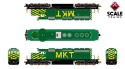 ScaleTrains Rivet Counter HO SXT40785 DCC/ESU Loksound 5 Equipped EMD SD40-2 Locomotive Missouri-Kansas-Texas As-Delivered MKT #632