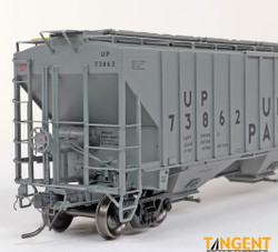 Tangent Scale Models HO 36373-03 PS4750 Covered Hopper Union Pacific 'Delivery Gray CH-100-28 3-1974' UP #73925