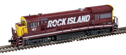 Atlas Master Silver Series N 40005945 DCC Ready GE U33 Locomotive Rock Island RI #193