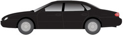 Atlas N 2907 1996 Ford Taurus 4-Door Sedan Ebony Satin Metallic 2-Pack