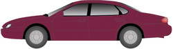 Atlas N 2910 1996 Ford Taurus 4-Door Sedan Midnight Red Metallic 2-Pack
