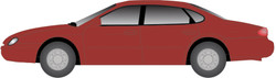 Atlas HO 1275 1996 Ford Taurus 4-Door Sedan Toreador Red Metallic