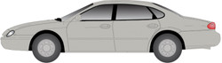 Atlas HO 1282 1996 Ford Taurus 4-Door Sedan Silver Frost Metallic
