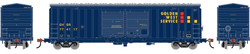 Athearn Roundhouse HO RND-1363 50' FMC 5283 Double Door Box Car Golden West Service GVSR #774117