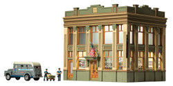 Woodland Scenics HO BR5033 Built & Ready Citizens Savings and Loan - Assembled