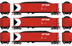 Athearn HO ATH7672 Thrall High Side Gondola with Load CP Rail CP #2 3-Pack