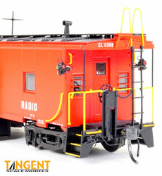 Tangent Scale Models HO 60711-01 Erie ICC Bay Window Caboose Erie Lackawanna 'Simplified Repaint 1966' EL #C303