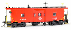 Tangent Scale Models HO 60711-05 Erie ICC Bay Window Caboose Erie Lackawanna 'Simplified Repaint 1966' EL #C344