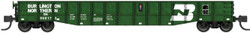 Bluford Shops N 52104 52'6" 15-Panel Mill Gondola Medium Dented Burlington Northern BN #558172