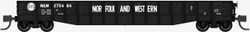 Bluford Shops N 52154 52'6" 15-Panel Mill Gondola Medium Dented Norfolk & Western N&W #275484