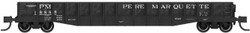 Bluford Shops N 52164 52'6" 15-Panel Mill Gondola Medium Dented Pere Marquette PM #18885