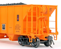 Tangent Scale Models HO 32014-12 Bethlehem Steel 3350CuFt Quad Coal Hopper Louisville & Nashville 'Delivery Orange' 1974 L&N #193601