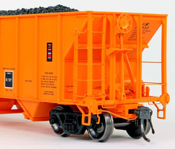 Tangent Scale Models HO 32015-03 Bethlehem Steel 3350CuFt Quad Coal Hopper CSXT Era 'Ex-L&N Orange' 1991+ L&N #193526