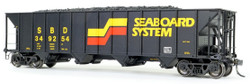 Tangent Scale Models HO 32018-08 Bethlehem Steel 3350CuFt Quad Coal Hopper Seaboard System 'Seaboard Repaint 1986+' SBD #349343