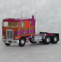 Trainworx N 41053 Kenworth K100 Tractor w/VIT Flat-Top Sleeper Cab Salem Burgundy and Orange