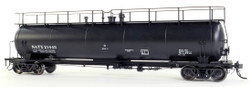 Tangent Scale Models HO 31013-01 NACC 1963-Design 20,500 Gallon Non-Insulated Tank Car 'Black Lease Repaint 1990+' NATX #21436